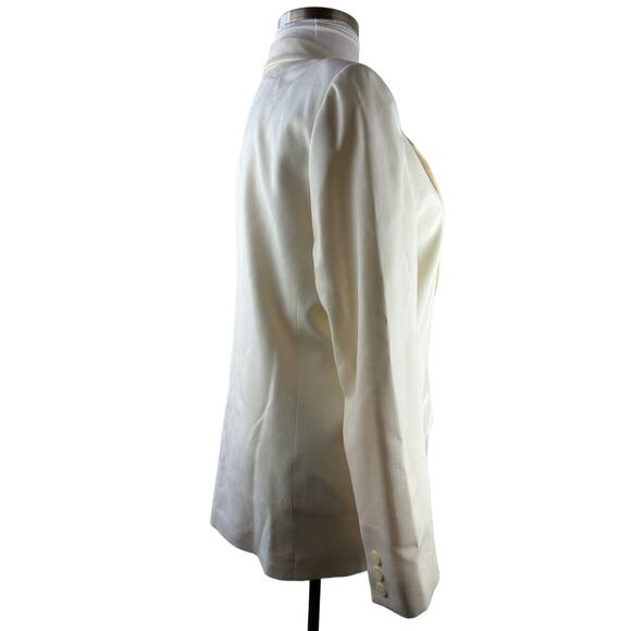 NWT Pendelton Blazer Suit Jacket 100% Virgin Wool Cream Single Button Size 16 - Picture 8 of 14